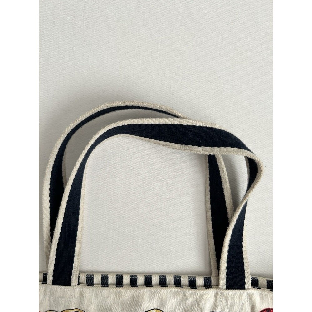 BRIGHTON Nautical Beach Canvas Shopper Tote Bag Red/White/Blue Anchor Sailboat - Picture 12 of 13